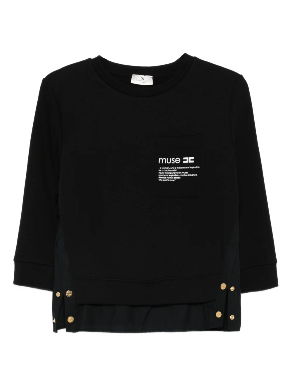 button-detail T-shirt - 1