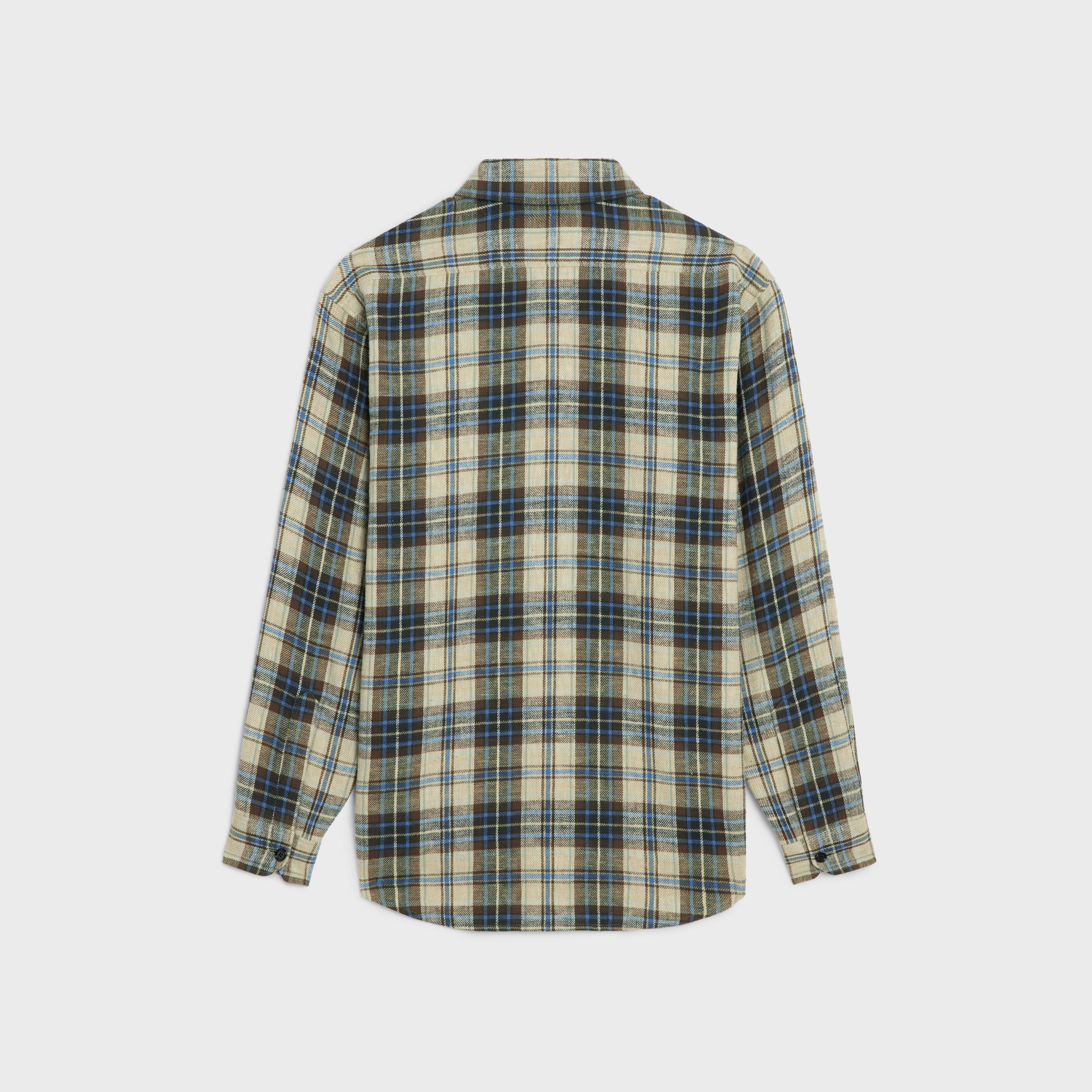loose shirt in checked cotton - 2
