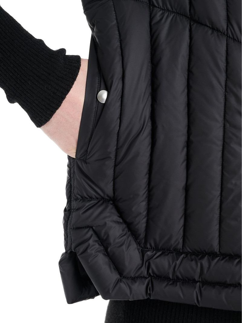 Black Down Cargo Vest 5
