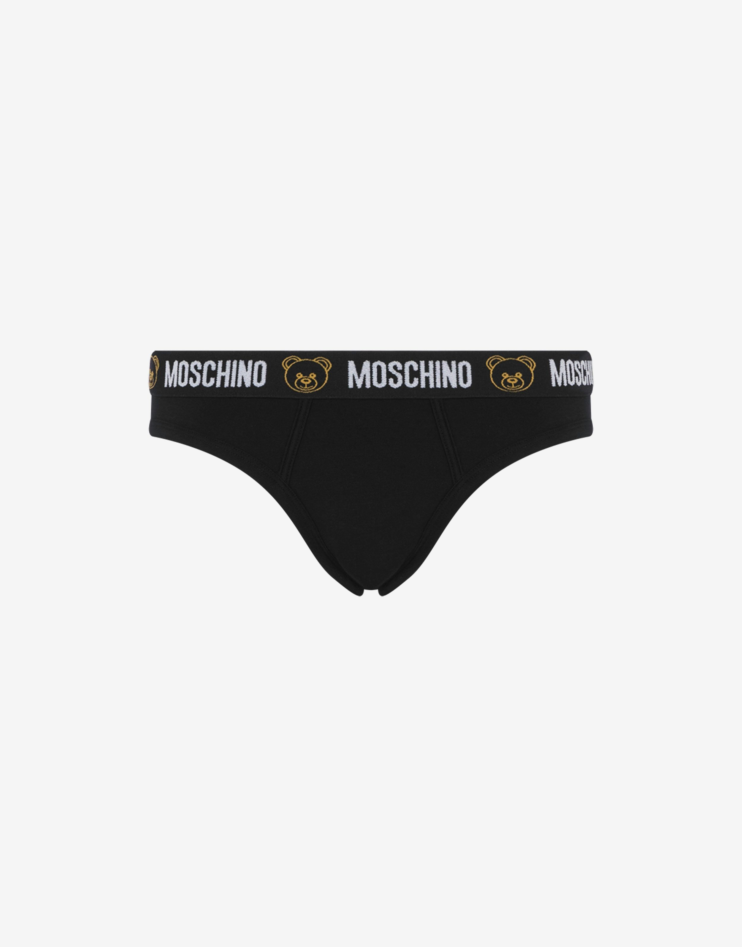 STRETCH JERSEY BRIEFS FLOCK TEDDY BEAR - 1
