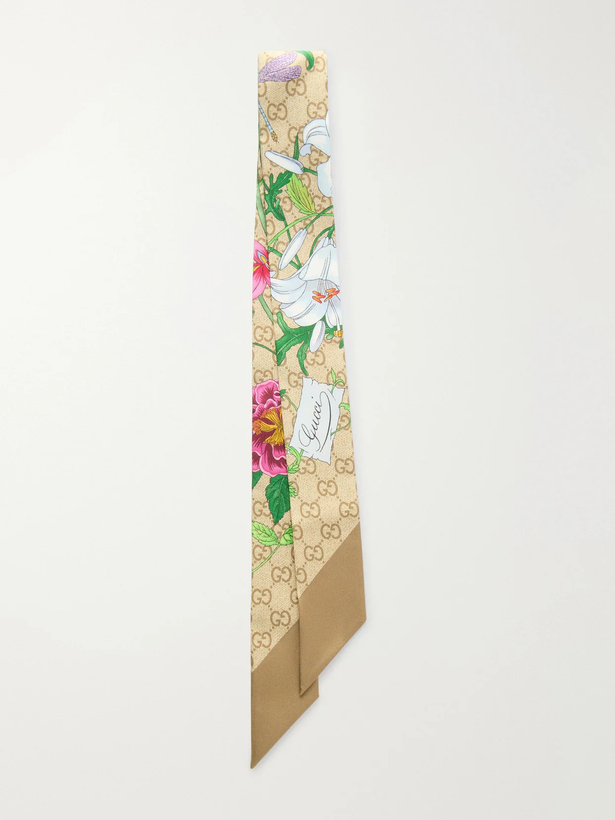 Flora Printed Silk-twill Scarf - 1