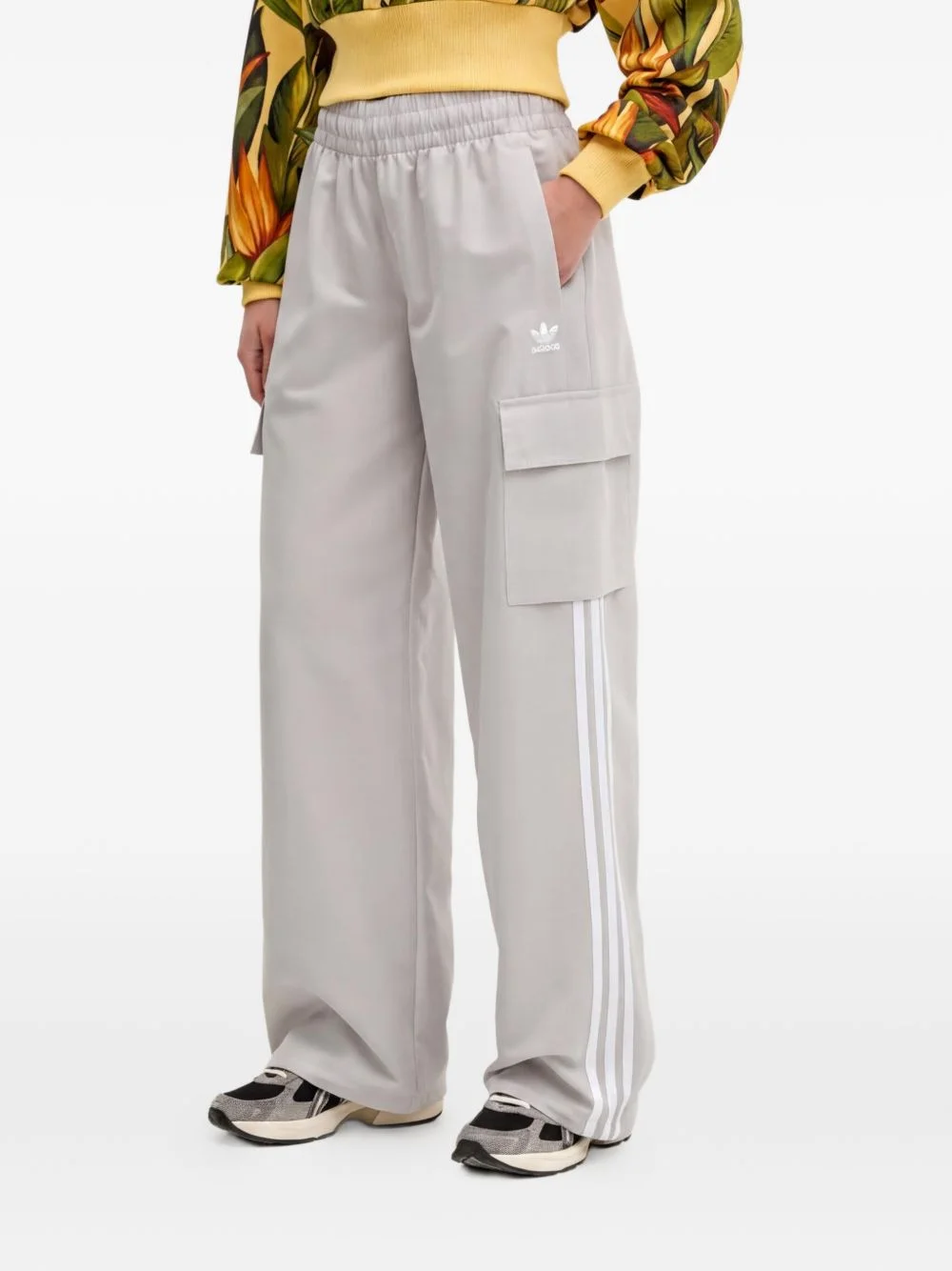 striped pocket tranck pants - 1