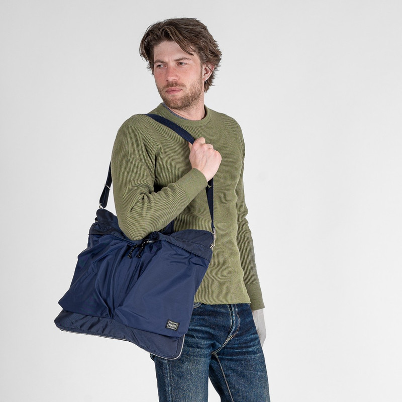 Iron Heart POR-FOR-HELS-NAV Porter - Yoshida & Co. - Force 2Way Helmet Bag (S) - Navy Blue outlook