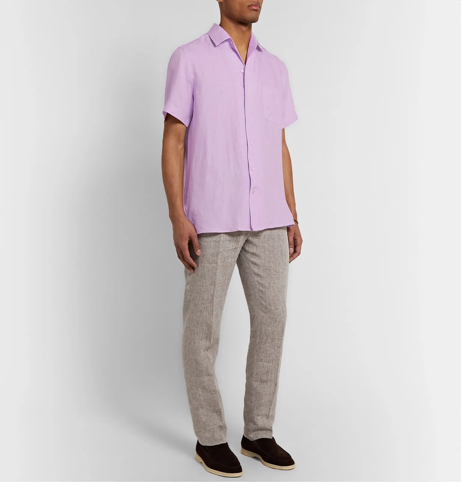 Mélange Slub Linen Shirt - 8