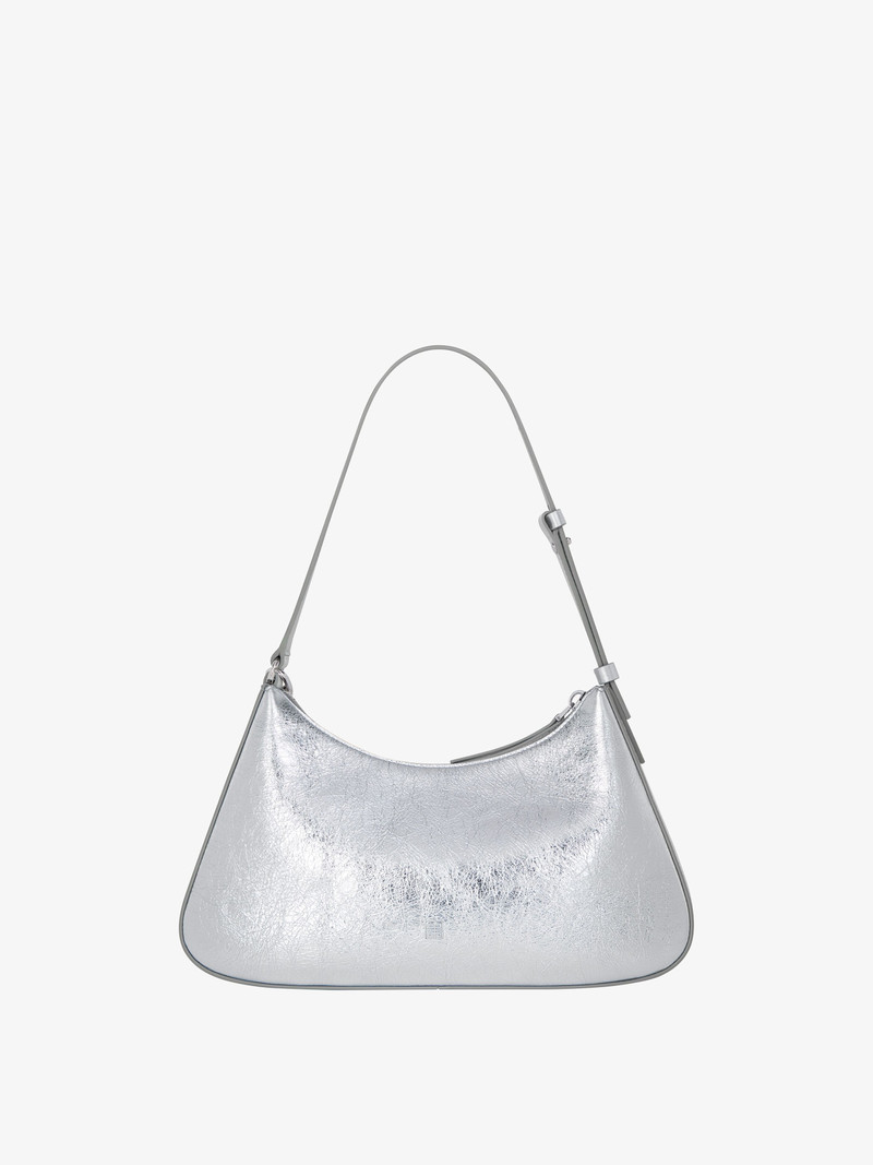 SMALL LUCKY LOCK BAG IN LAMINATED LEATHER 4