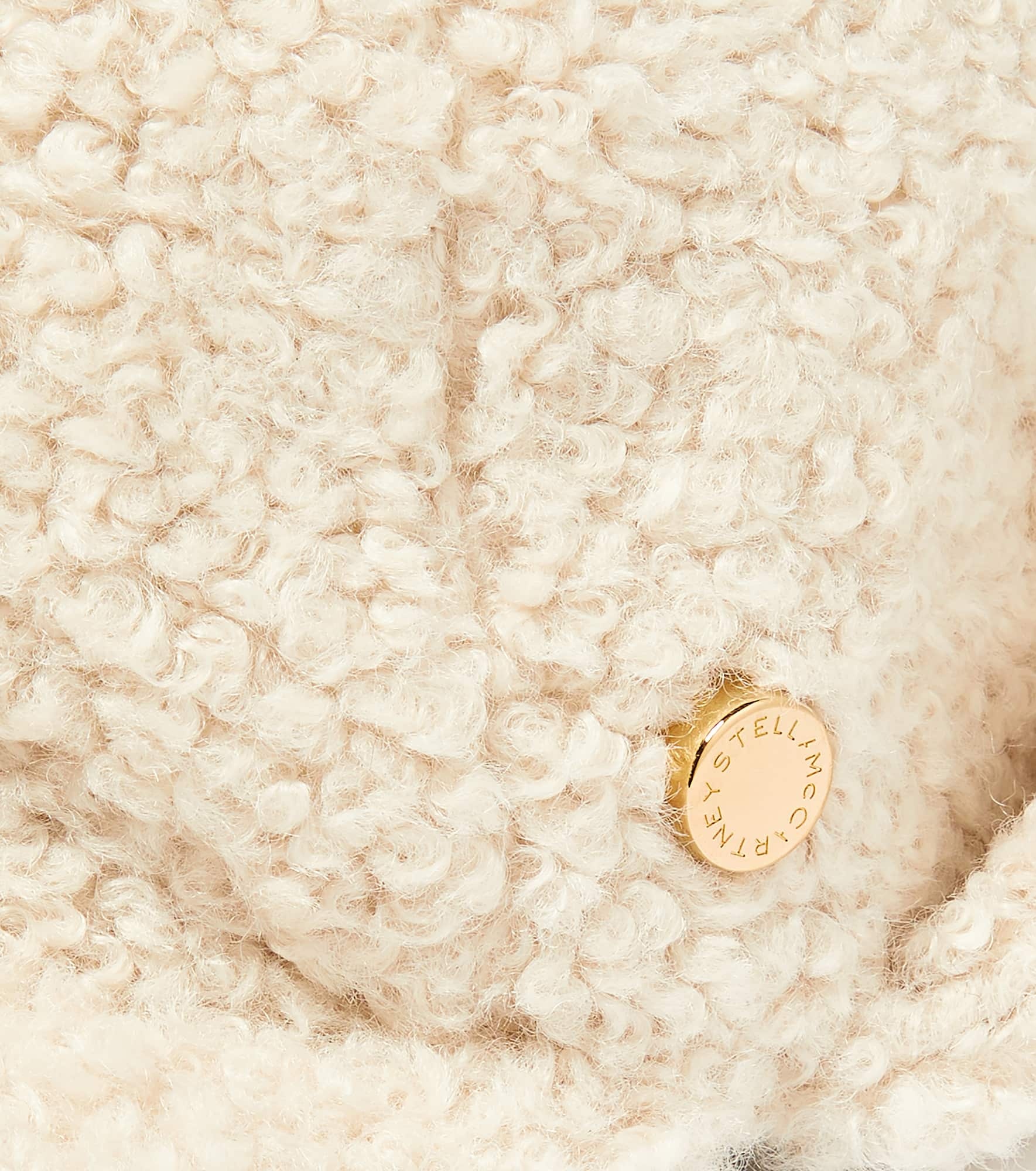 Faux shearling baseball cap - 3