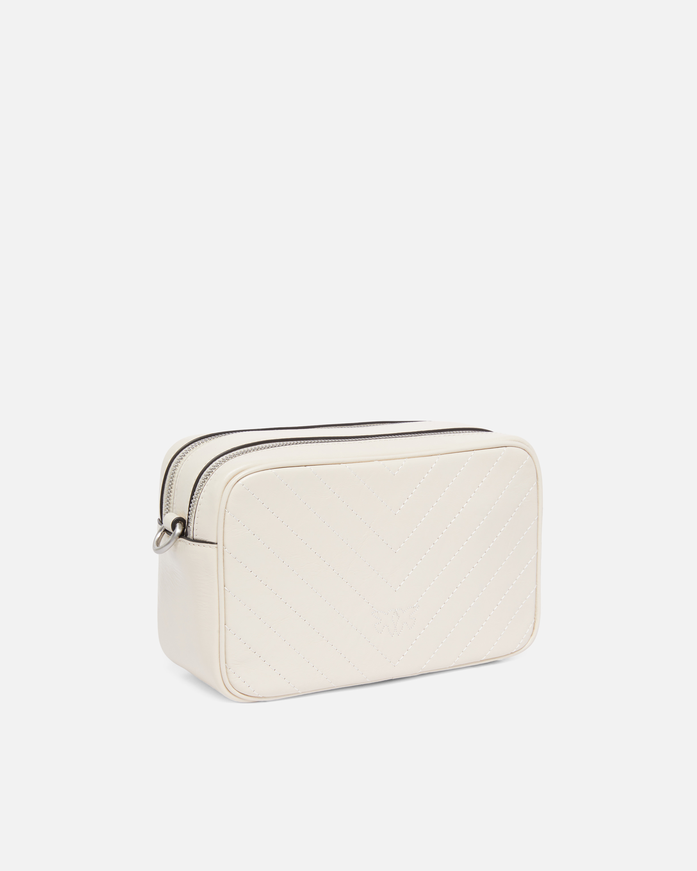 MEDIUM CHEVRON LEATHER CAMERA BAG WITH STRAP - 2
