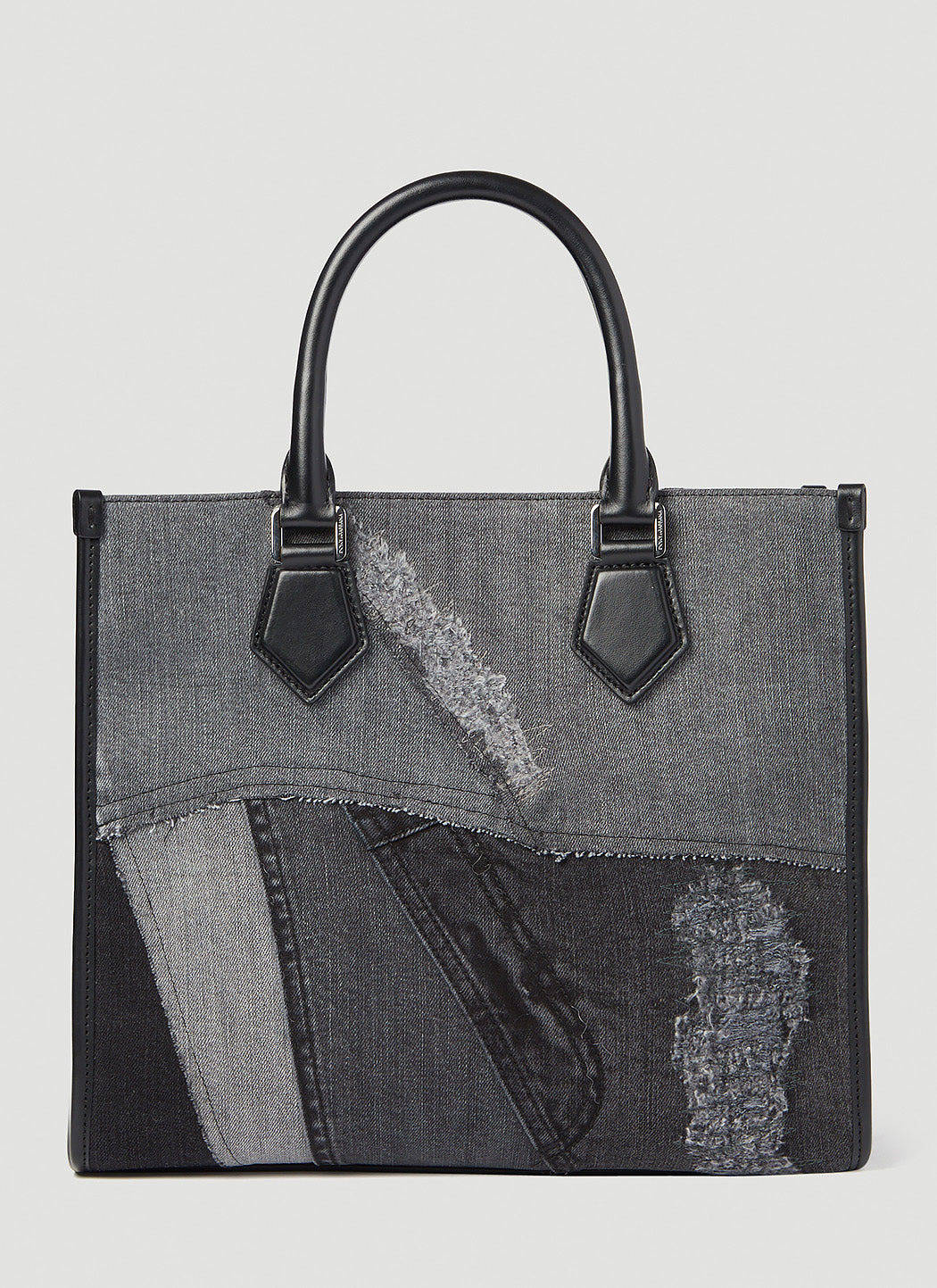 Dolce & Gabbana Men Small Patchwork Denim Tote Bag - 3