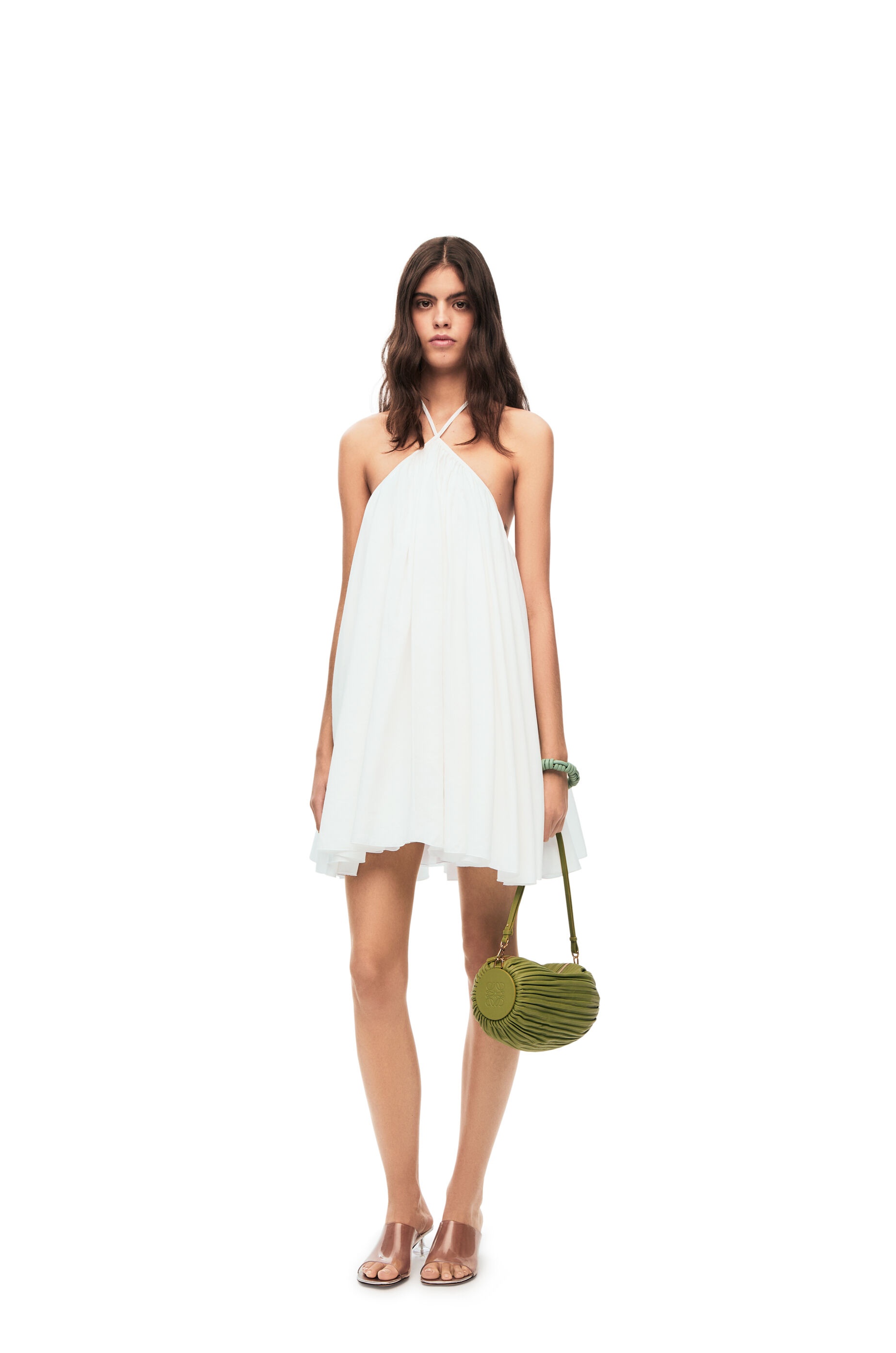 Halterneck dress in linen - 2
