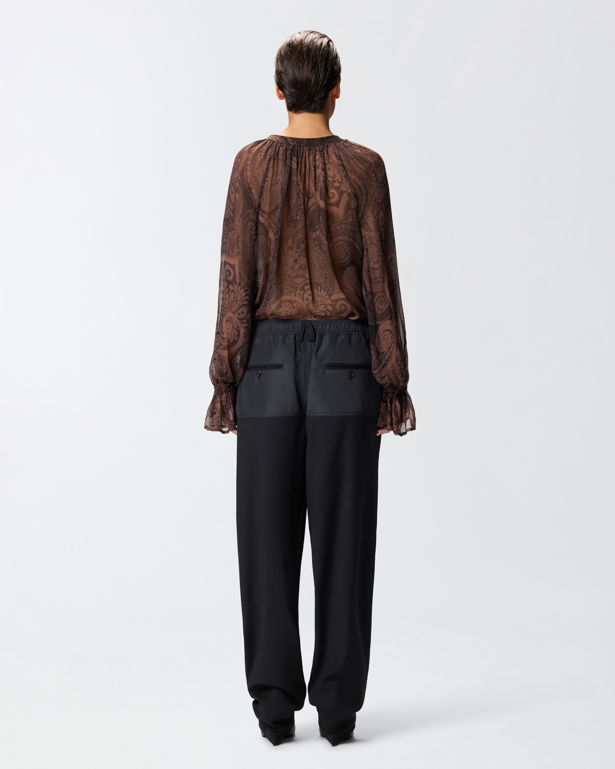 BLOUSE WITH CASHMERE PRINT - 4