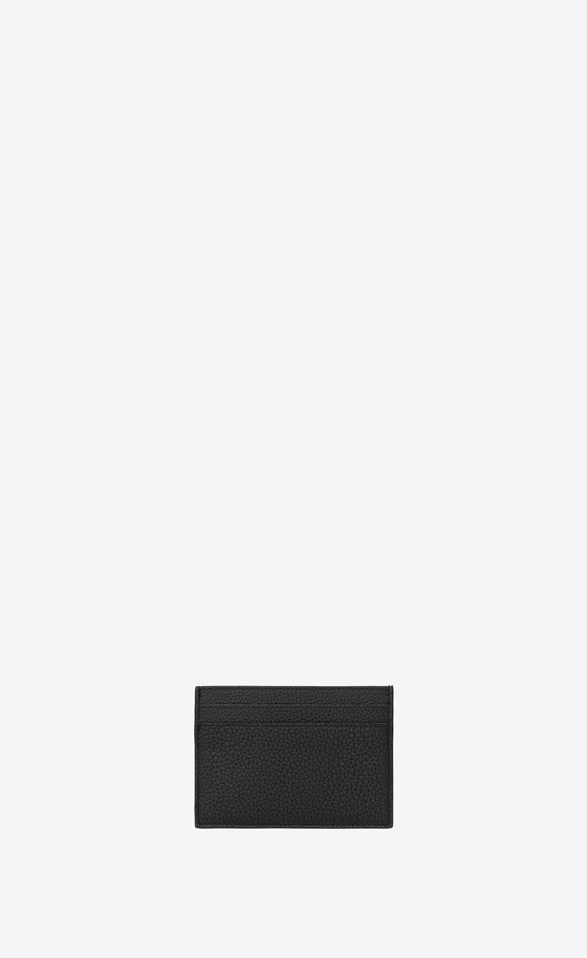 cassandre shadow saint laurent card case in grained leather - 2