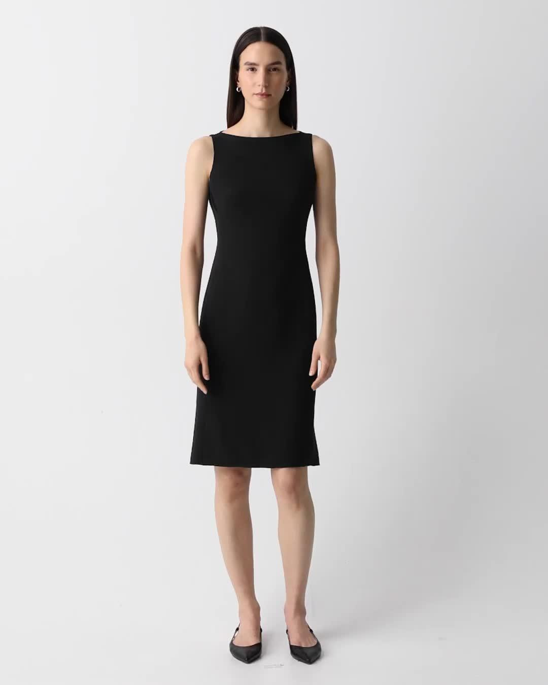 Flared Dress in Admiral Crepe - 6