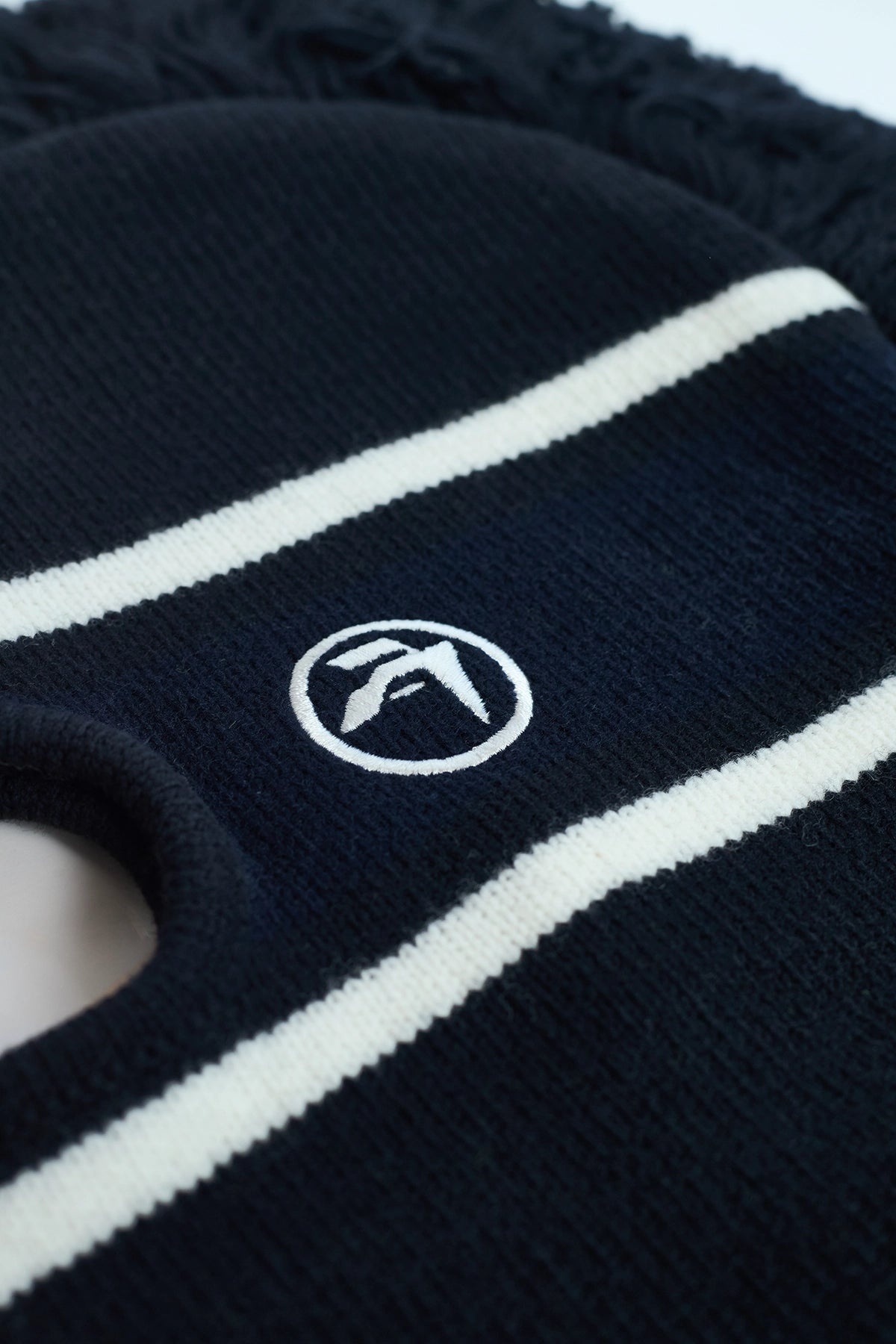 Ambush Fringe Knit Balaclava Blue - 3