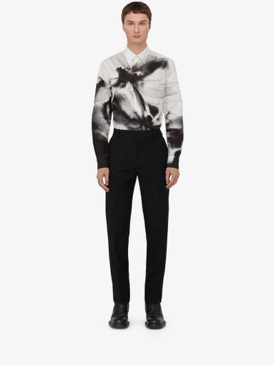 Alexander McQueen Men's Dragonfly Shadow Shirt in Black/white outlook