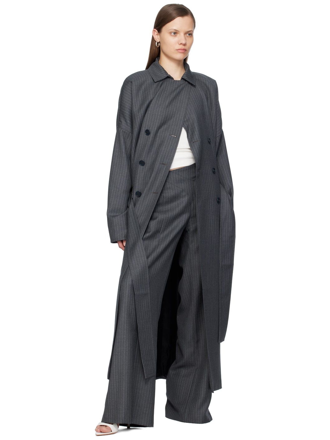 Gray Tora Trousers - 4
