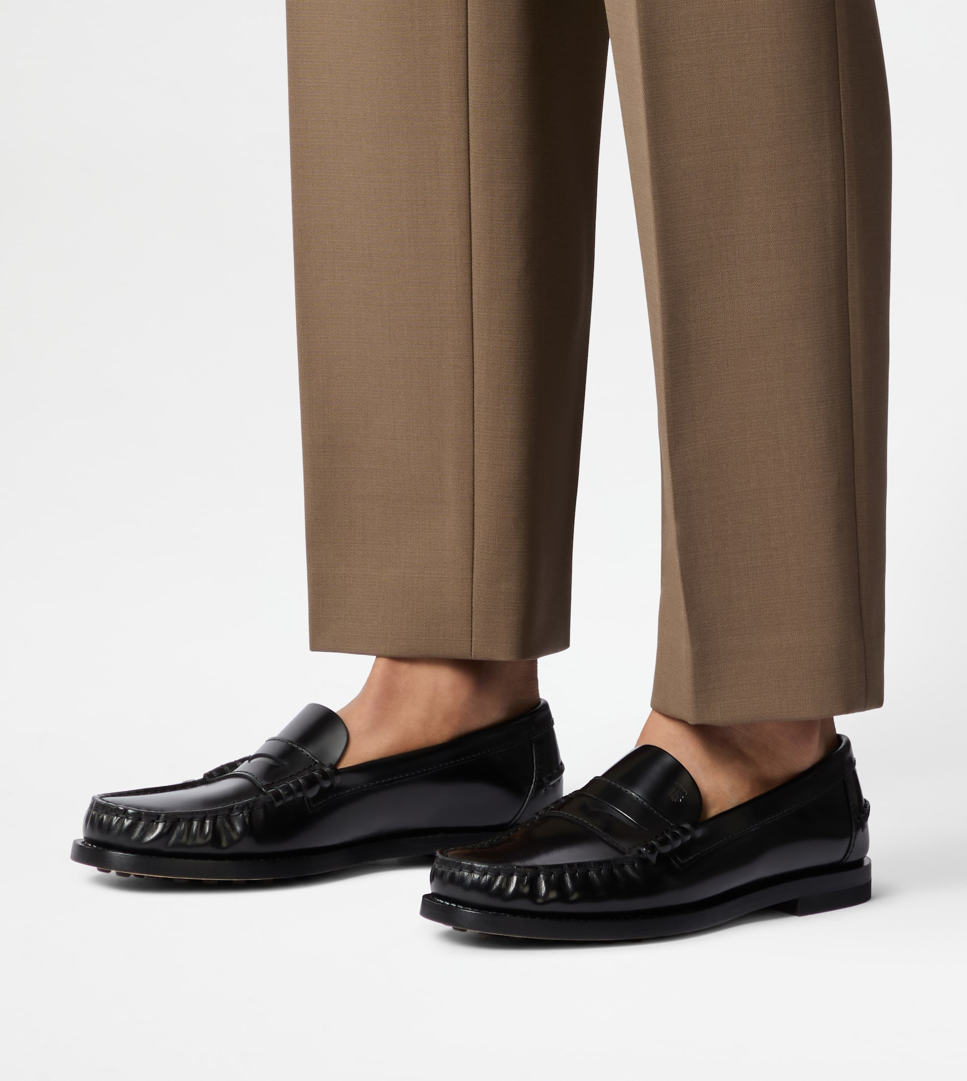 LOAFERS IN LEATHER - BLACK - 7