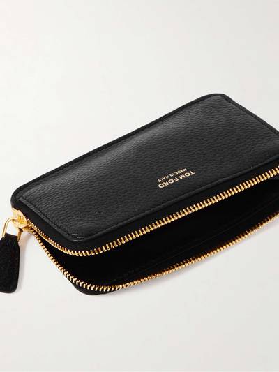 TOM FORD Full-Grain Leather Zip-Around Wallet outlook