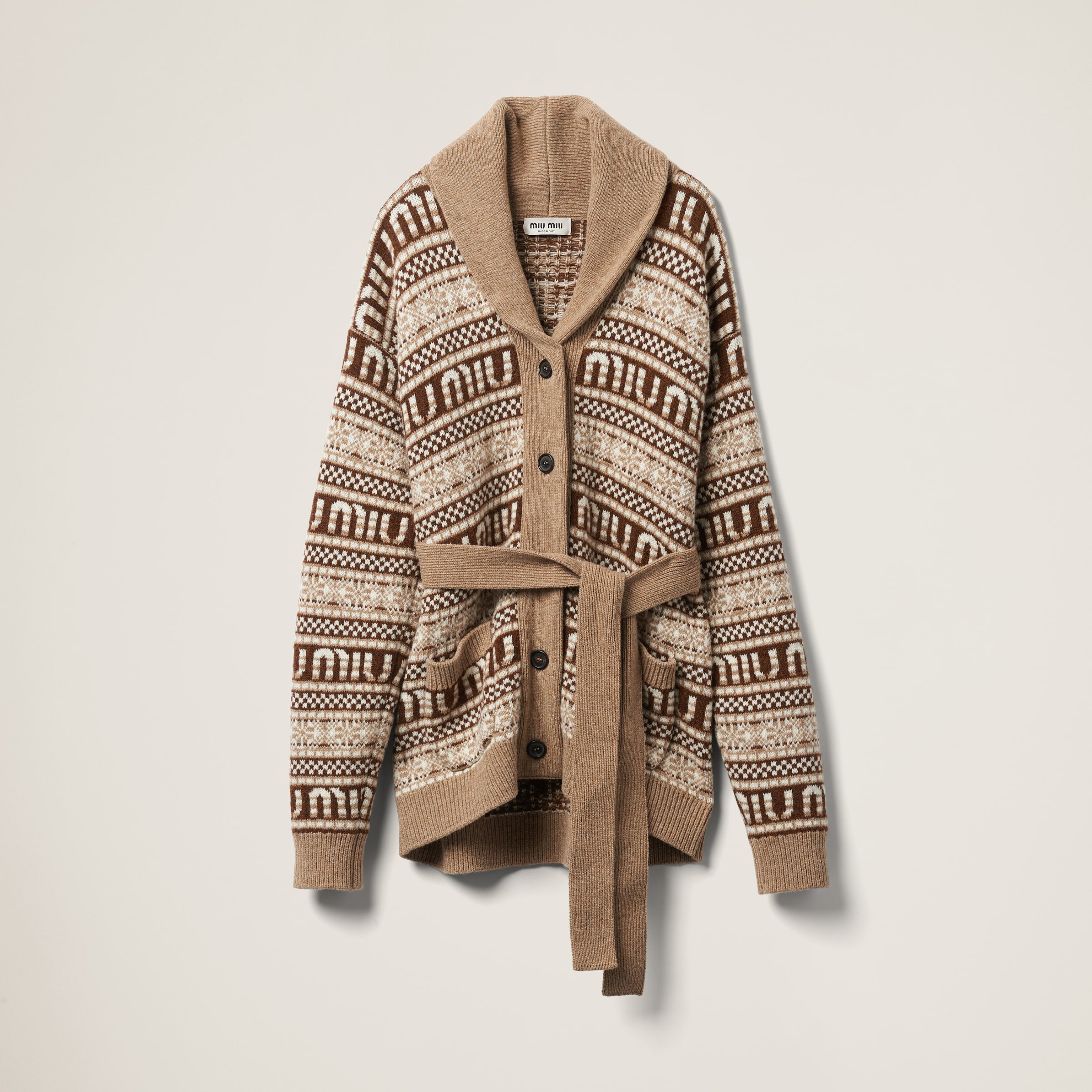 Shetland wool cardigan - 1