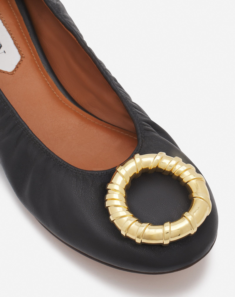 MELODIE LEATHER BALLERINA FLAT 4