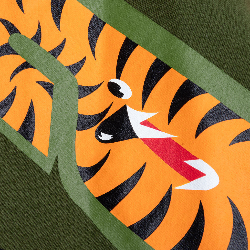 1ST SHARK FULL ZIP HOODIE - OLIVE DRAB - 4