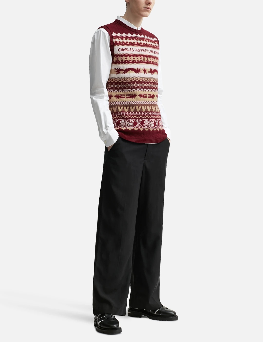 FINE FAIRISLE VEST - 5