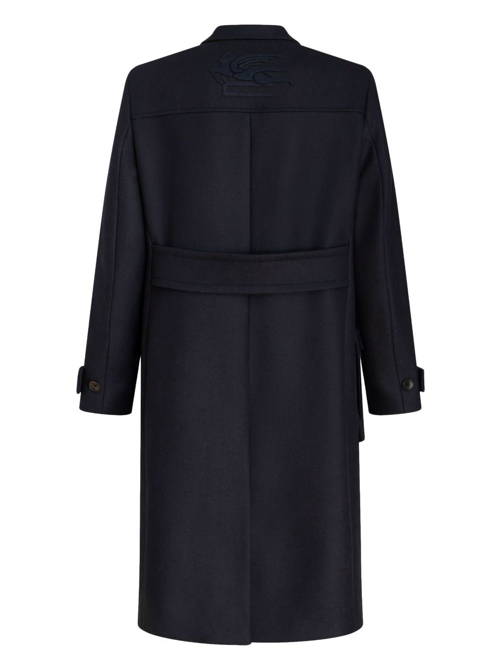 single-breasted cargo-pocket coat - 5