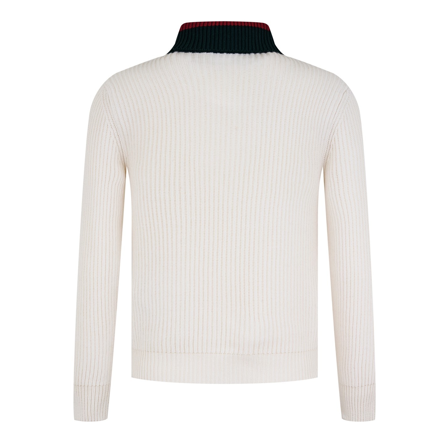 KNITTED QUARTER ZIP WEB JUMPER - 5