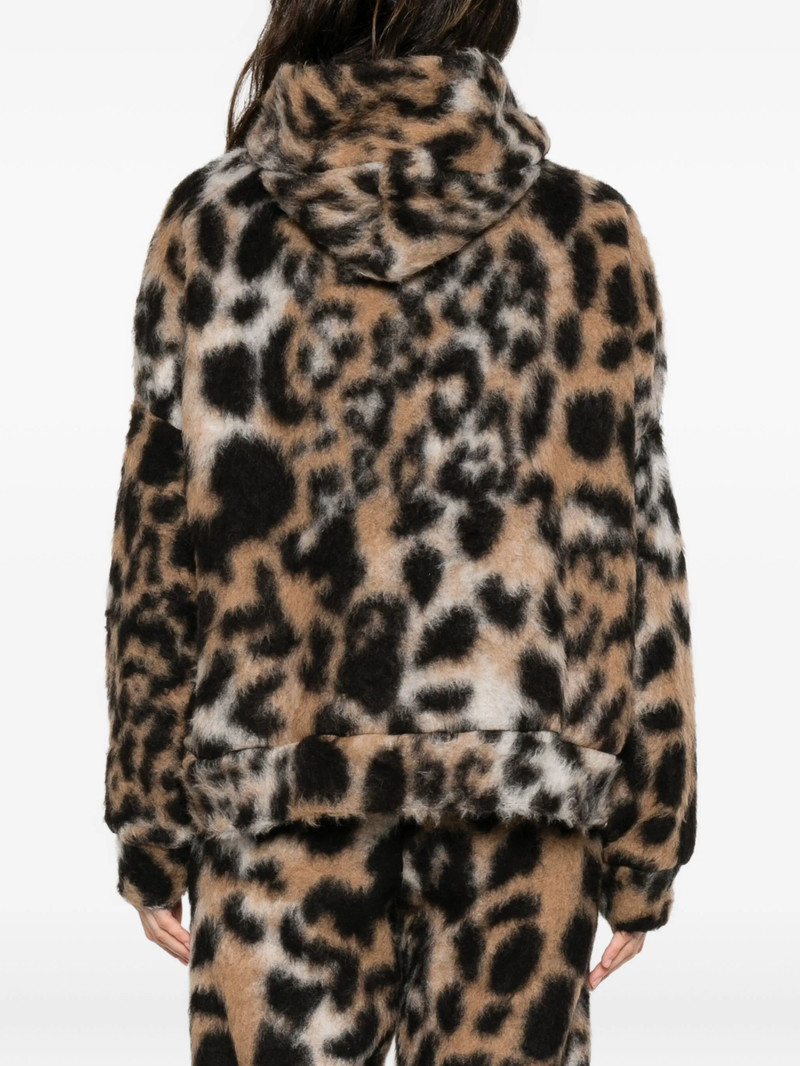 Gcds Hooded Animal-print Sweater 3