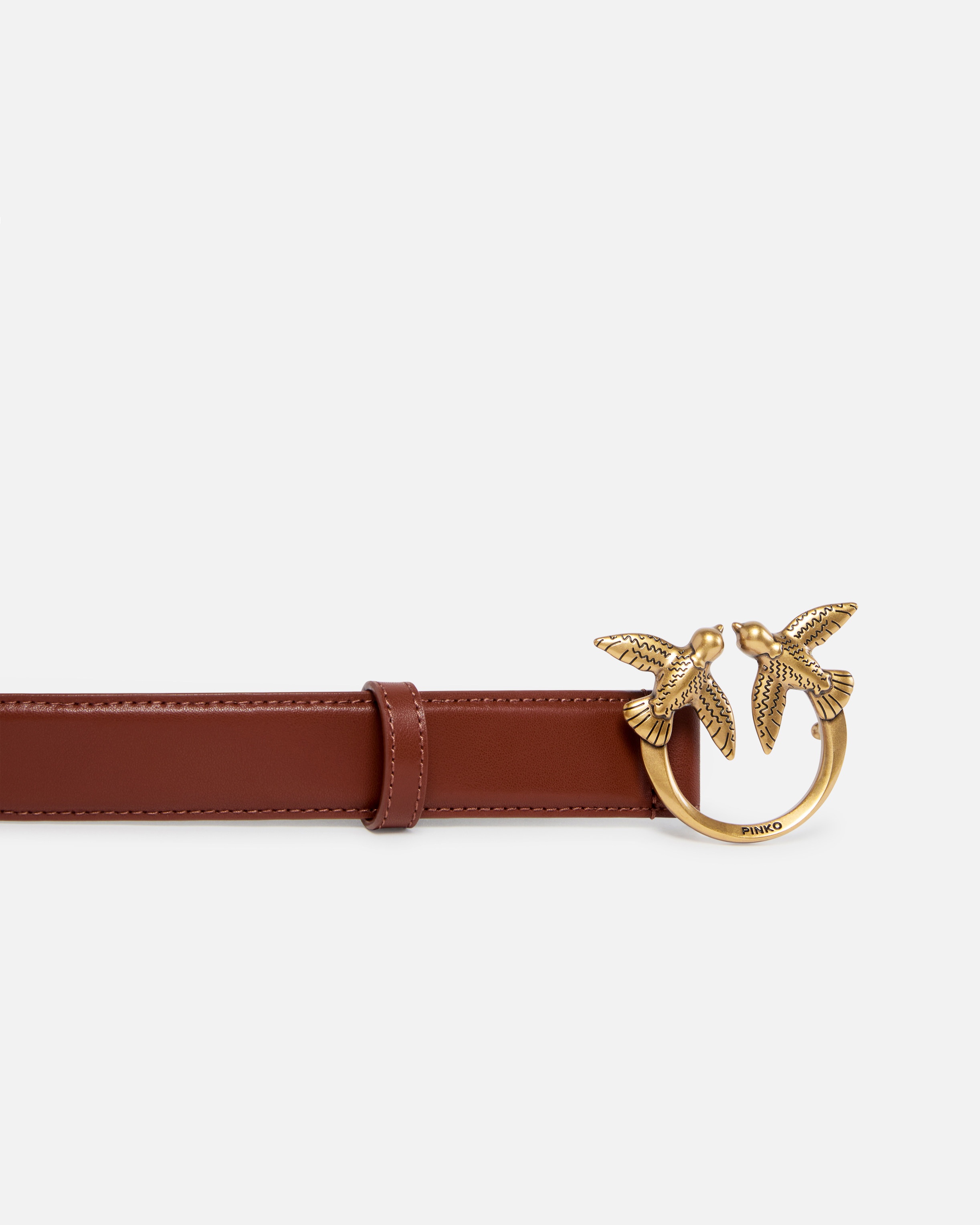 LOVE BIRDS LEATHER BELT 3CM - 5