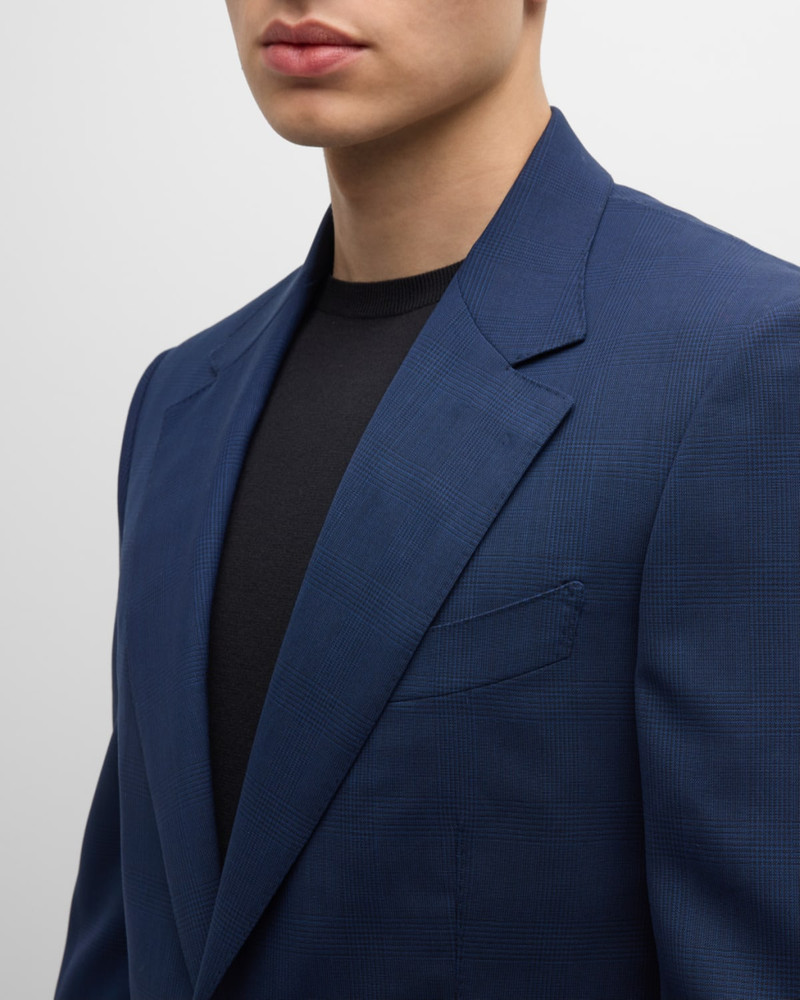 TOM FORD Men's Shelton Mouline Check Suit outlook