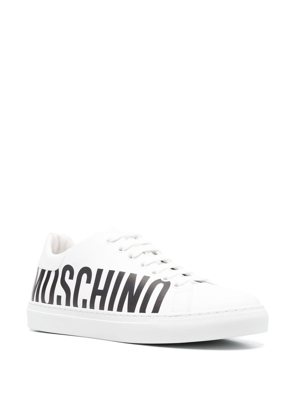 logo-lettering lace-up sneakers - 2