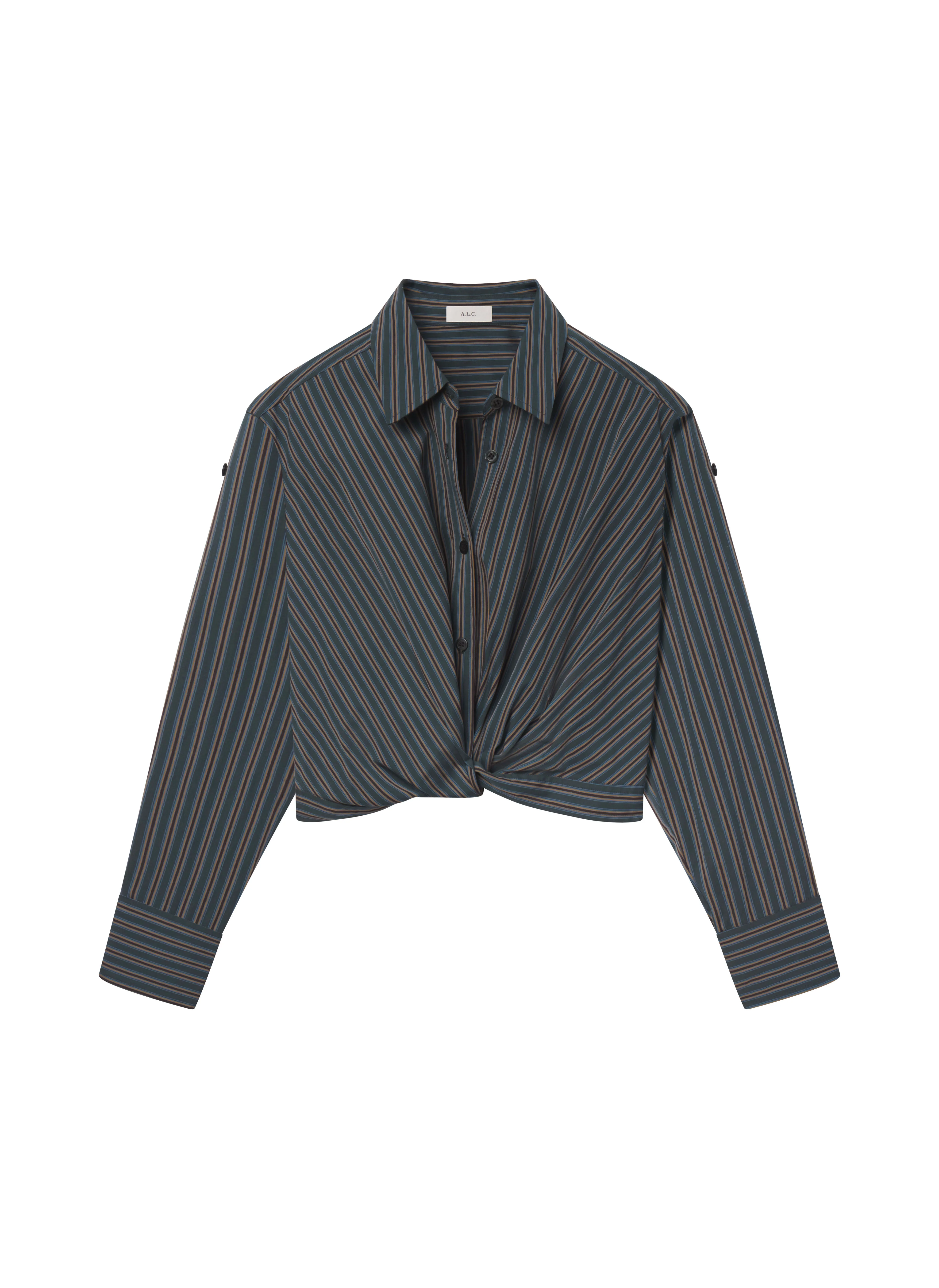 Leo Cropped Cotton Shirt - 1