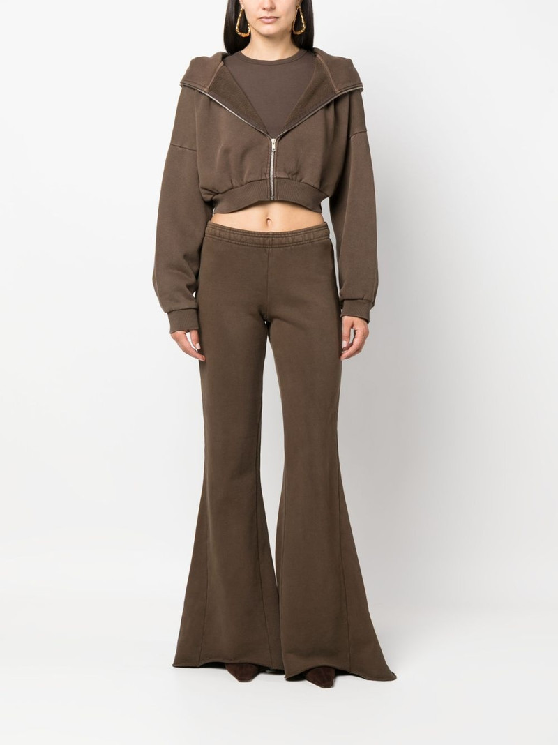 entire studios washed-effect flared trousers outlook