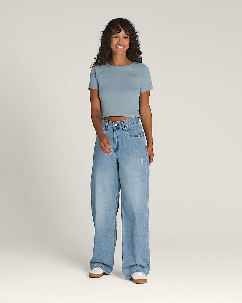 Sirelle 5 Pocket Denim Puddle Pants 3