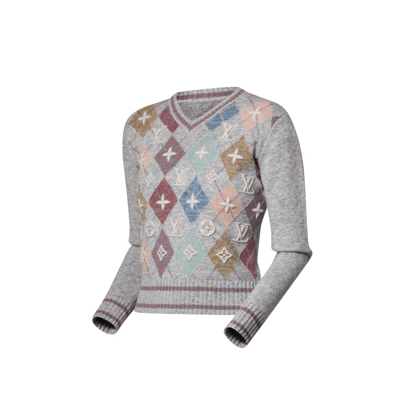 3D Signature Argyle Pullover 2