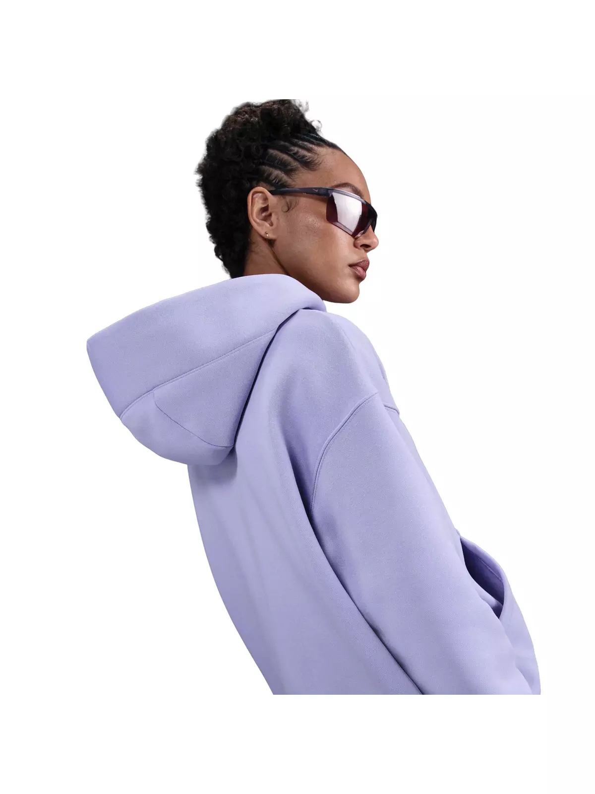 Women's Sportswear Phoenix Fleece Oversized Full-Zip Jacket -Purple - 4