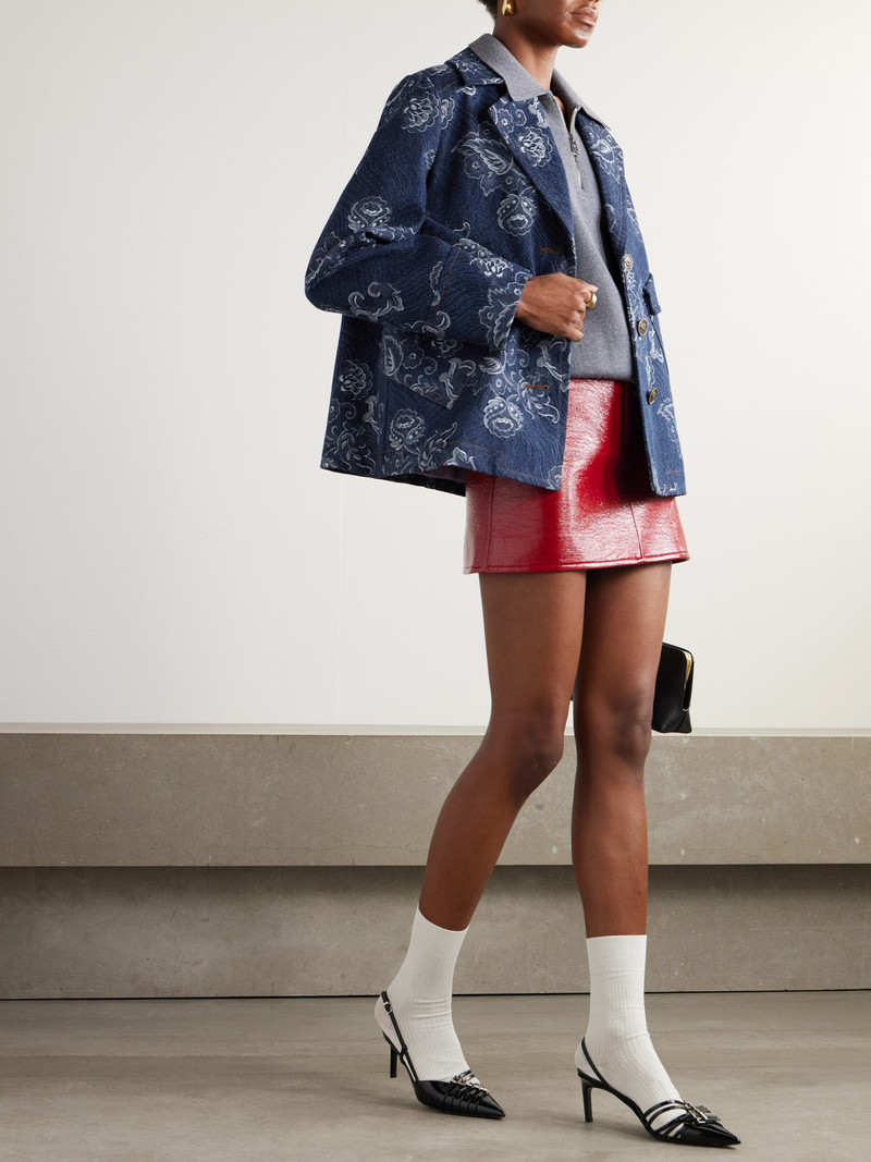 Etro Oversized Cotton-jacquard Jacket outlook