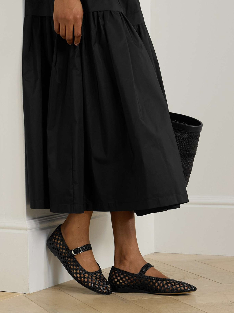 LE MONDE BÉRYL Woven leather Mary Jane ballet flats outlook