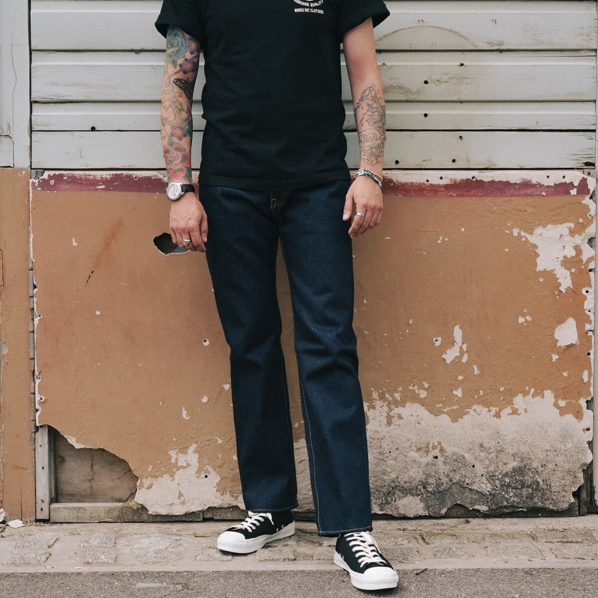 IH-666S-UHR 21/23oz Ultra Heavy Raw Selvedge Denim Slim Straight Cut Jeans - Indigo - 4