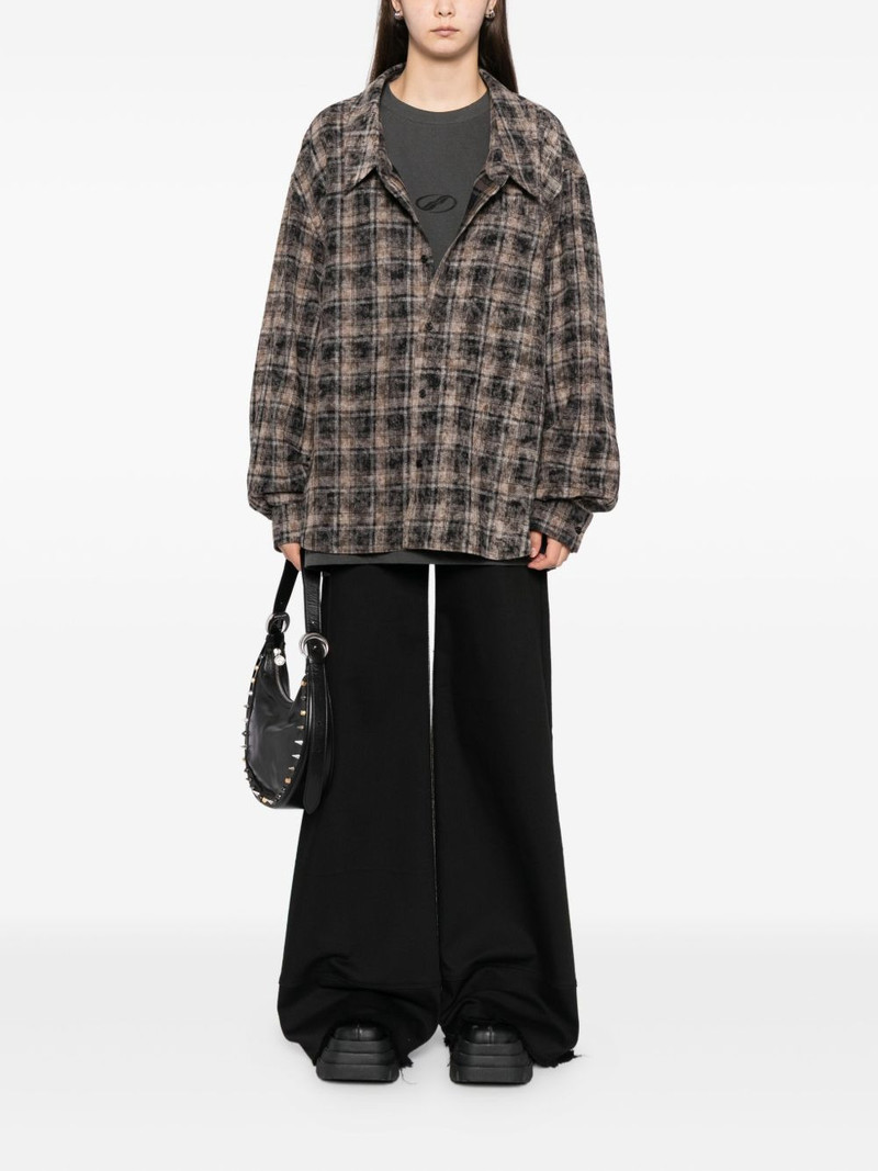 We11done plaid buttoned T-shirt outlook