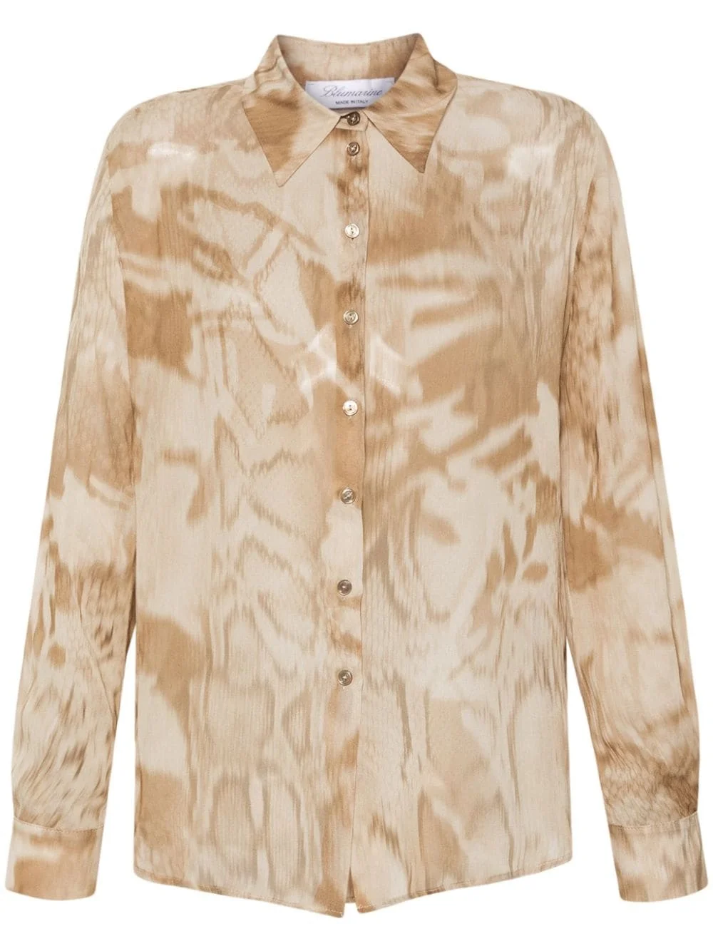 graphic-print fluid shirt - 1