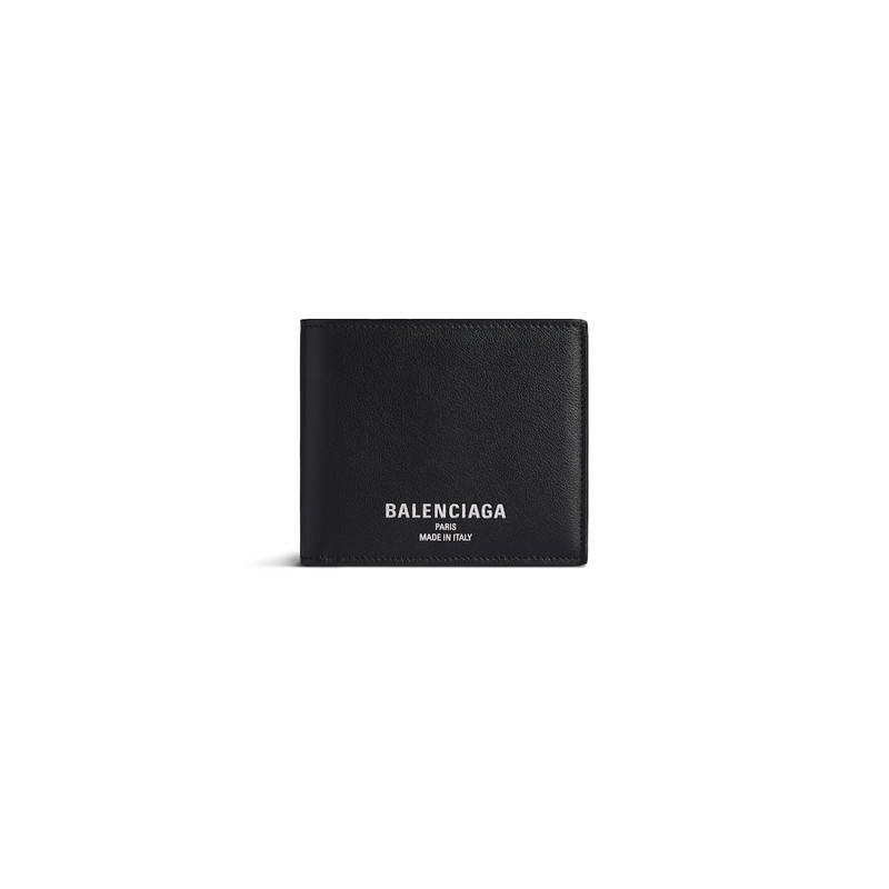Men's Credit Square Folded Wallet  in Black 1