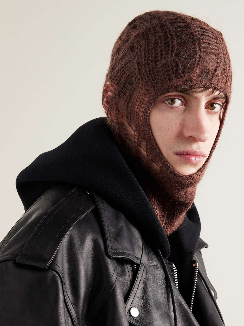 Rick Owens Open-Knit Balaclava outlook
