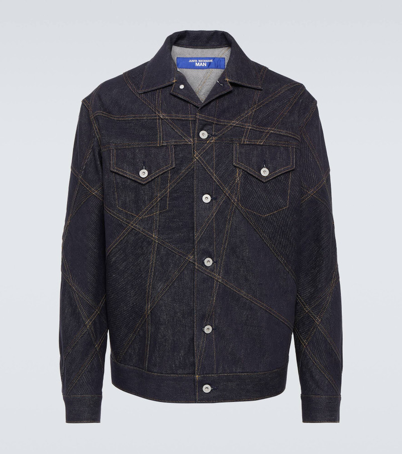 Embroidered denim jacket - 1