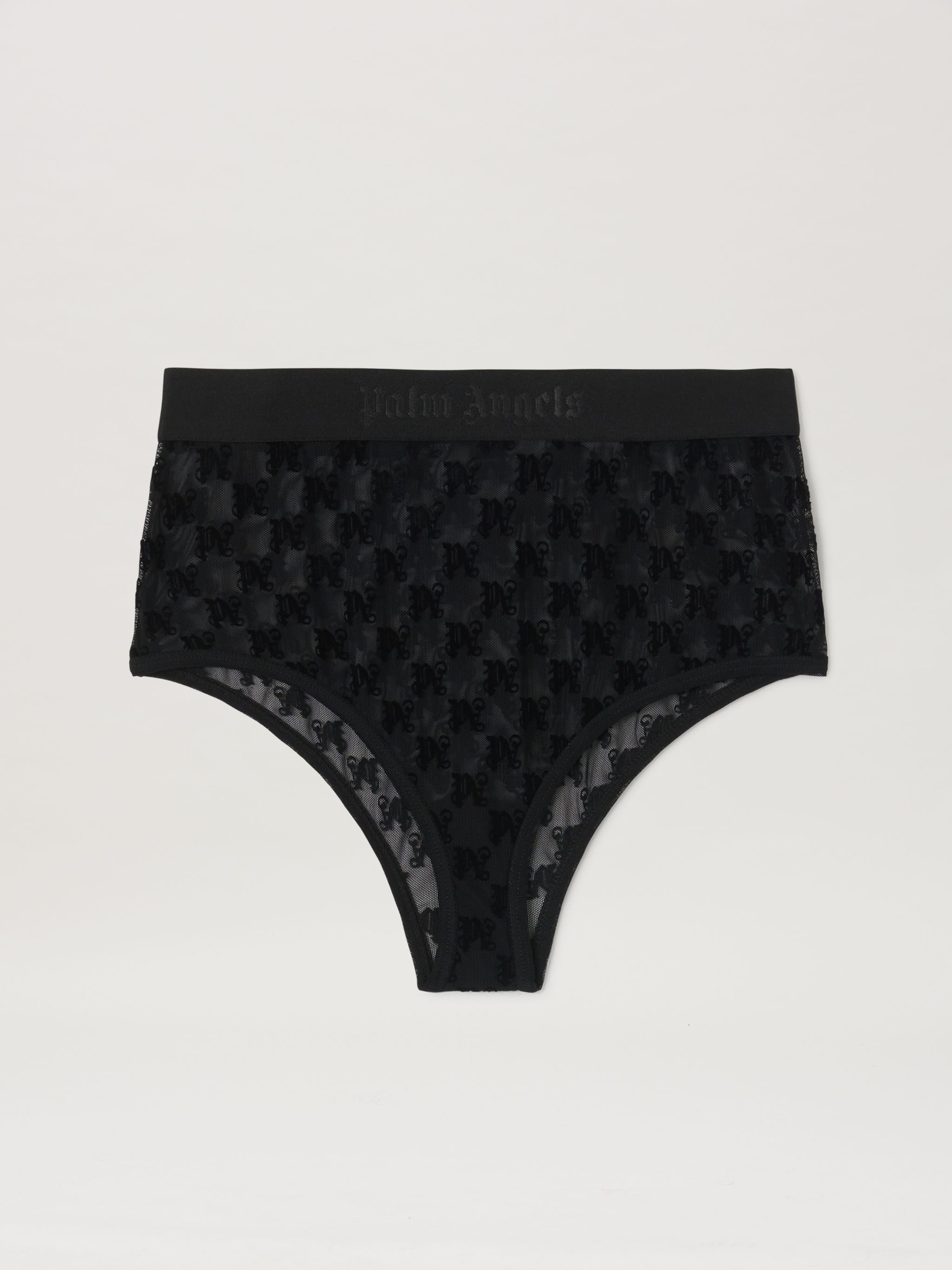 Monogram Lace Brazilian Brief - 1