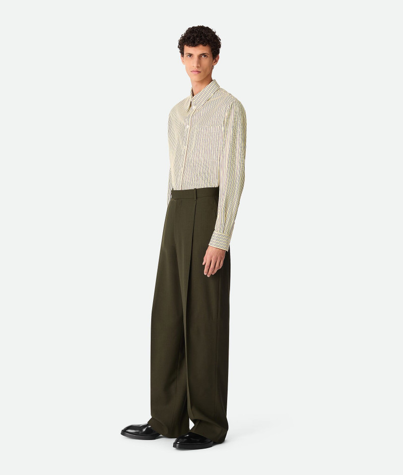 Bottega Veneta Light Wool Wide Leg Trousers outlook