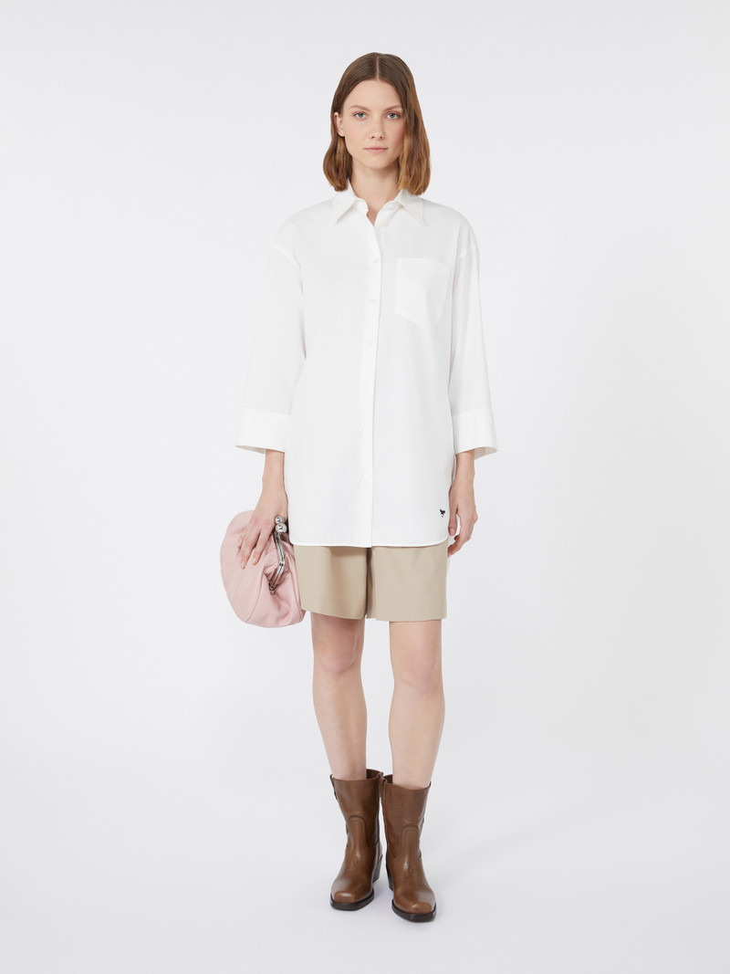 WEEKEND Max Mara QUEVA Oversized cotton Oxford shirt outlook