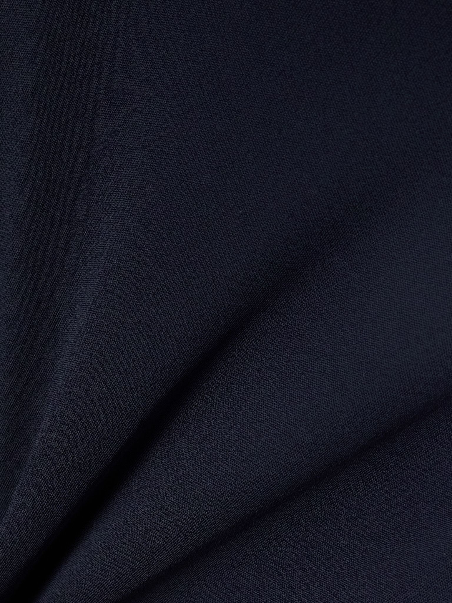 Layered jersey turtleneck maxi dress Navy - 4