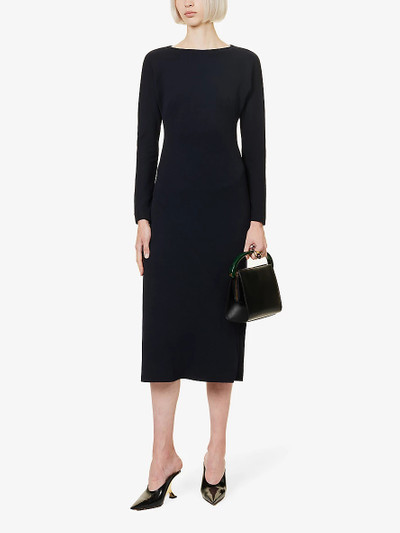 Dries Van Noten Davion long-sleeved woven maxi dress outlook