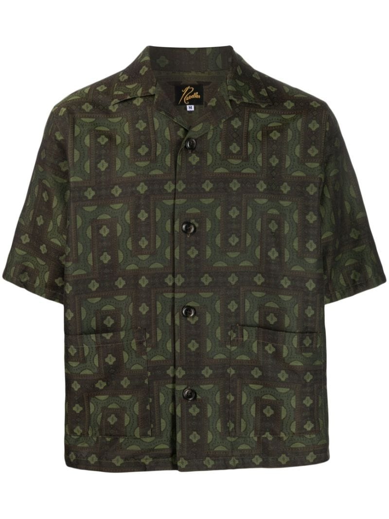 printed short-sleeve shirt - 1